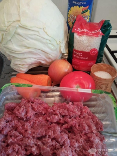 Рецепт: Ленивые голубцы-котлетки - В томатно-сметанном соусе. В духовке и на сковороде. Рецепт: Ленивые голубцы-котлетки - В томатно-сметанном соусе. В духовке и на сковороде.