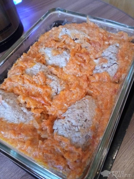 Рецепт: Ленивые голубцы-котлетки - В томатно-сметанном соусе. В духовке и на сковороде. Рецепт: Ленивые голубцы-котлетки - В томатно-сметанном соусе. В духовке и на сковороде.