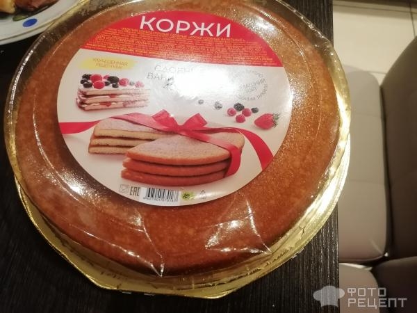 Рецепт: Ленивый торт - "Панчо" с консервированной грушей