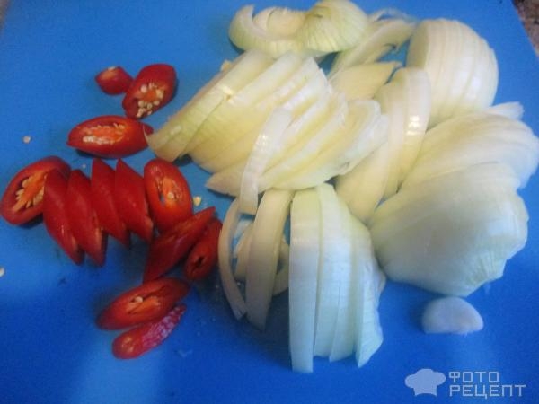 Рецепт: Лук репчатый маринованный - с соевым соусом Рецепт: Лук репчатый маринованный - с соевым соусом