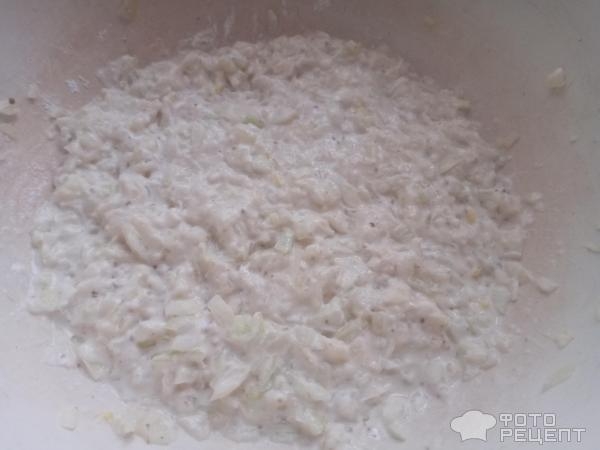 Рецепт: Луковые оладьи - На скорую руку