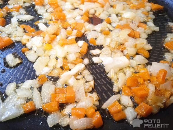 Рецепт: Макароны на сковороде - с морской капустой