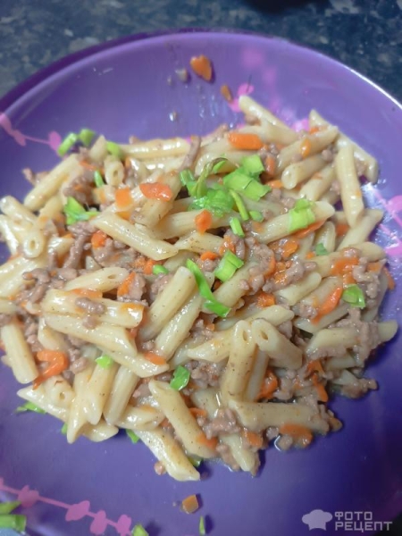 Рецепт: Макароны по- флотски с морковью - Необычные, сочные Рецепт: Макароны по- флотски с морковью - Необычные, сочные