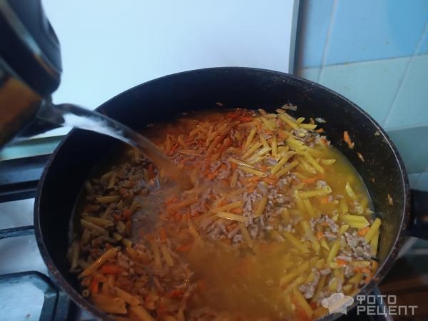 Рецепт: Макароны по- флотски с морковью - Необычные, сочные Рецепт: Макароны по- флотски с морковью - Необычные, сочные