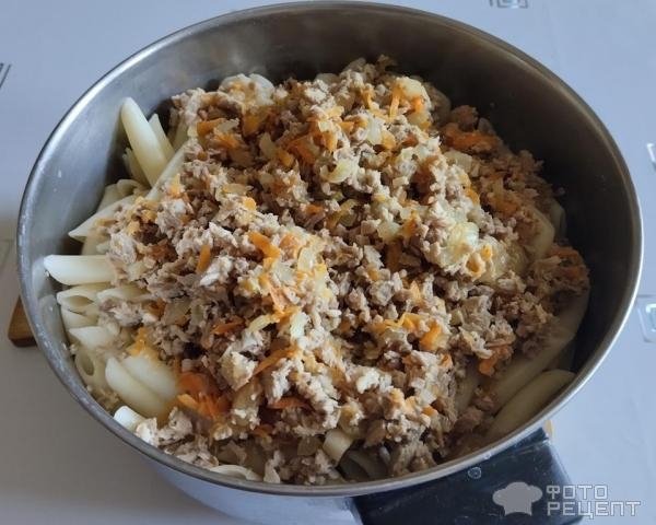 Рецепт: Макароны по- флотски с морковью - со свининой Рецепт: Макароны по- флотски с морковью - со свининой