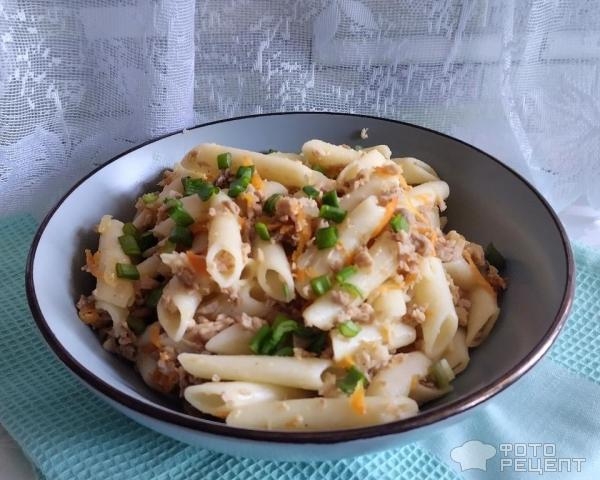 Рецепт: Макароны по- флотски с морковью - со свининой Рецепт: Макароны по- флотски с морковью - со свининой