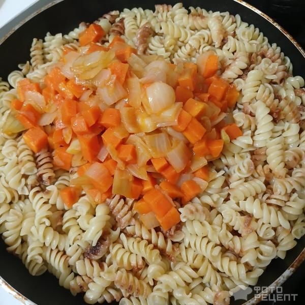 Рецепт: Макароны жареные - Жареные макароны? Это когда готовишь макароны, а пахнет беляшами:)