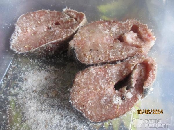 Рецепт: Малосольная кета - сухим посолом Рецепт: Малосольная кета - сухим посолом