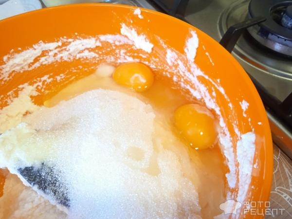 Рецепт: Манник на кефире без муки - с тыквой