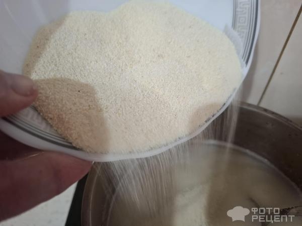 Рецепт: Манник обычный на молоке - В виде блинчиков.