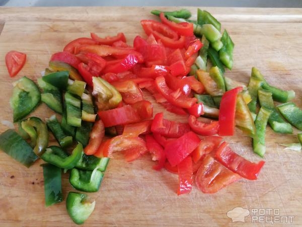 Рецепт: Маринованные кабачки - с болгарским перцем, луком и чесноком на зиму