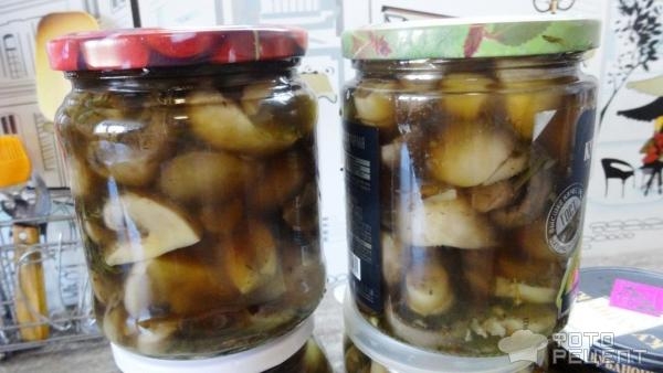 Рецепт: Маринованные шампиньоны, доступный вариант - быстро и вкусно.