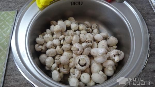 Рецепт: Маринованные шампиньоны, доступный вариант - быстро и вкусно.