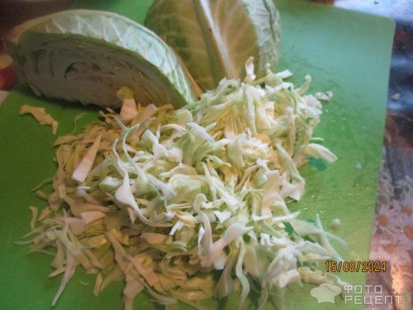 Рецепт: Маринованный перец фаршированный капустой - за два дня Рецепт: Маринованный перец фаршированный капустой - за два дня