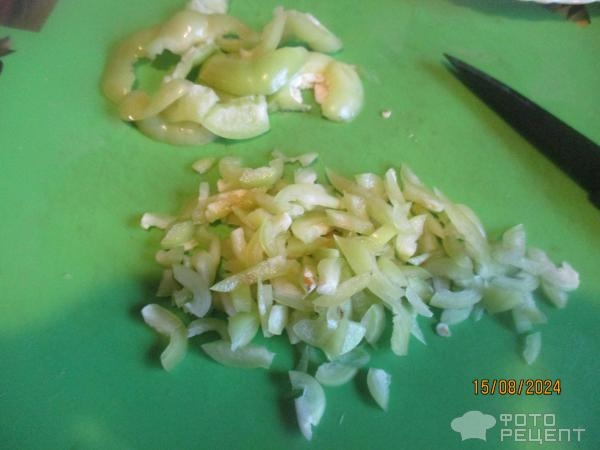 Рецепт: Маринованный перец фаршированный капустой - за два дня Рецепт: Маринованный перец фаршированный капустой - за два дня