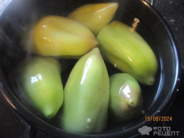 Рецепт: Маринованный перец фаршированный капустой - за два дня Рецепт: Маринованный перец фаршированный капустой - за два дня