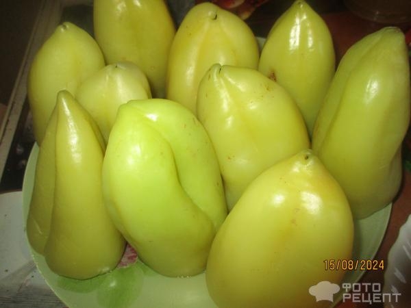 Рецепт: Маринованный перец фаршированный капустой - за два дня Рецепт: Маринованный перец фаршированный капустой - за два дня