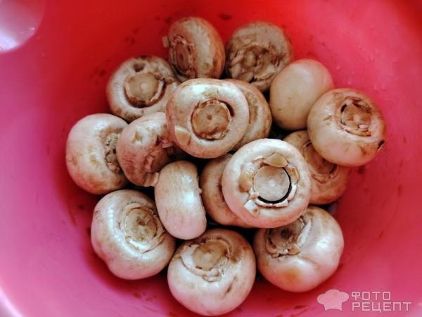 Рецепт: Мини-гамбургеры - из шампиньонов