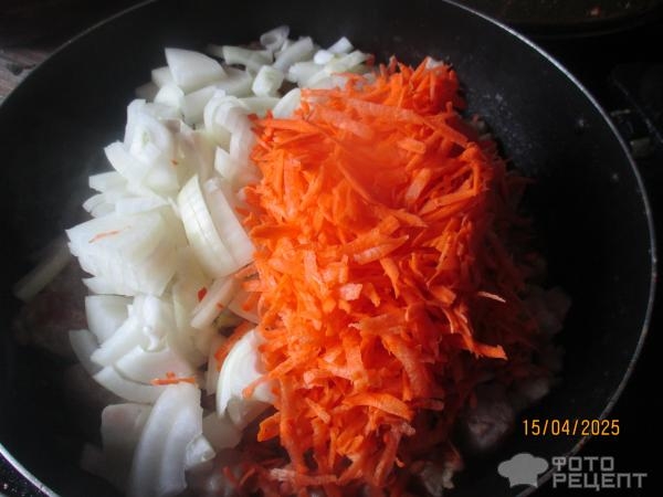 Рецепт: Мясная подлива - с шампиньонами