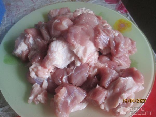 Рецепт: Мясная подлива - с шампиньонами