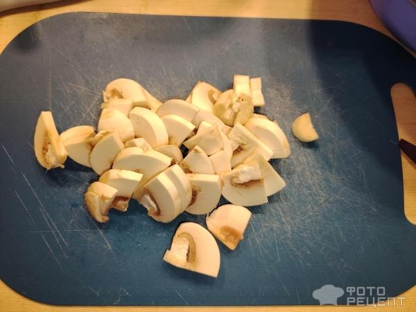 Рецепт: Мясная запеканка в духовке - с грибами