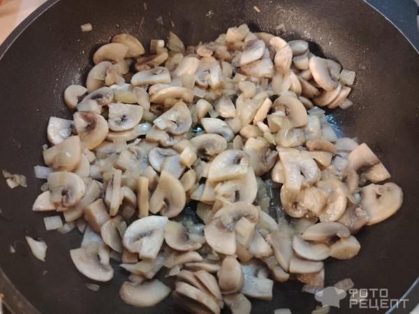 Рецепт: Мясная запеканка в духовке - с грибами