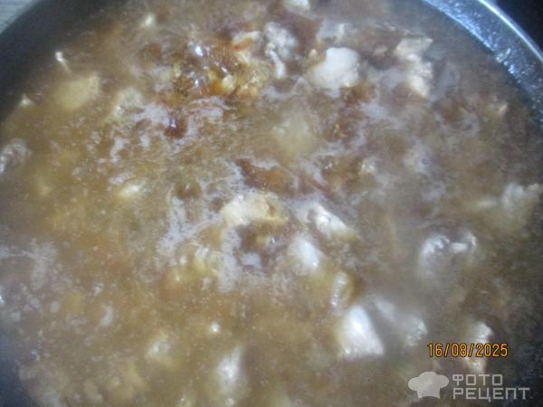 Рецепт: Мясо тушеное с зеленью - типа "сябзи говурма"