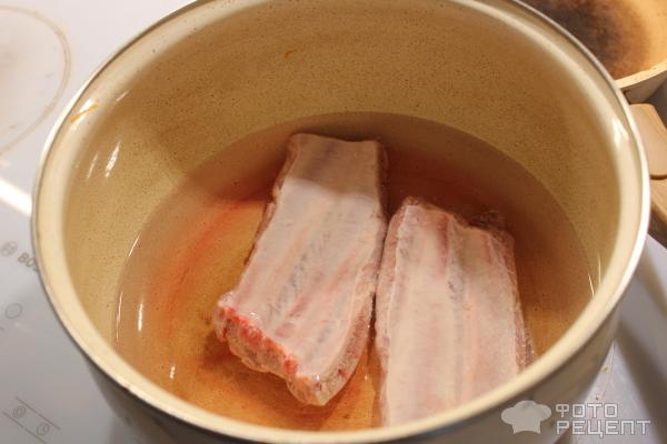 Рецепт: Морковный крем-суп - На свиных ребрах! Рецепт: Морковный крем-суп - На свиных ребрах!