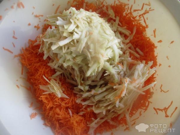 Рецепт: Морковный салат - с чесноком, орехами, яблоками под майонезом Рецепт: Морковный салат - с чесноком, орехами, яблоками под майонезом