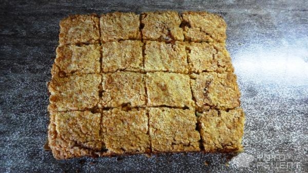 Рецепт: Насыпной творожный пирог с орехами - быстро , вкусно и много...