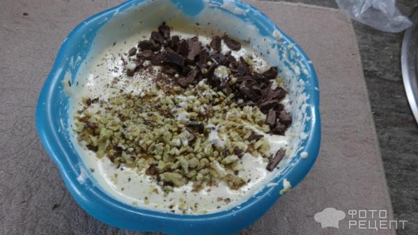 Рецепт: Насыпной творожный пирог с орехами - быстро , вкусно и много...