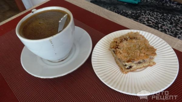 Рецепт: Насыпной творожный пирог с орехами - быстро , вкусно и много...