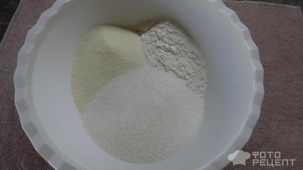 Рецепт: Насыпной творожный пирог с орехами - быстро , вкусно и много...