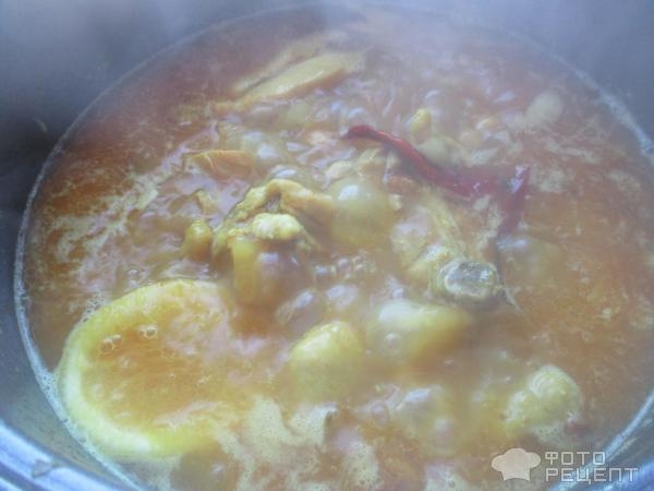 Рецепт: Нут с курицей - в мультиварке