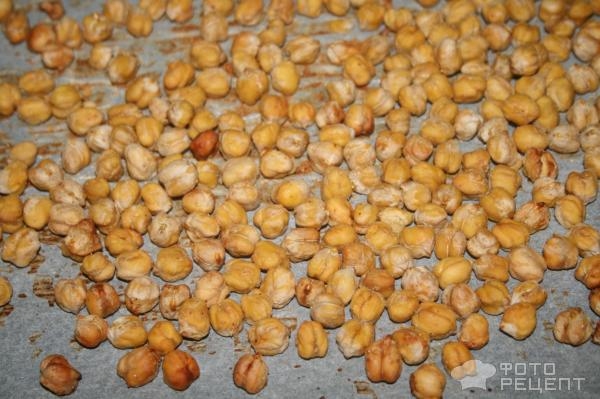 Рецепт: Нут запеченый соленый со специями - отличный снек! Рецепт: Нут запеченый соленый со специями - отличный снек!