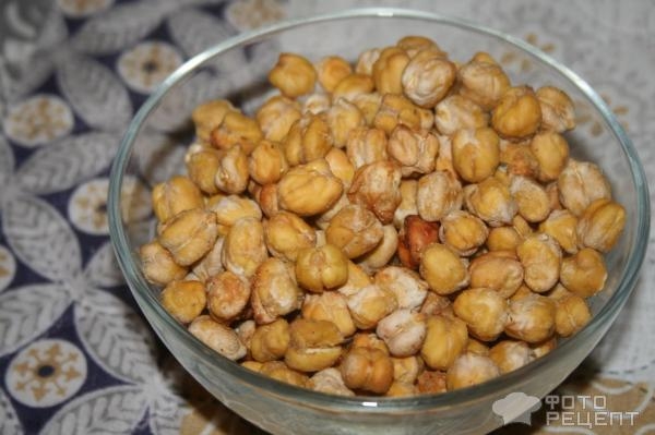 Рецепт: Нут запеченый соленый со специями - отличный снек! Рецепт: Нут запеченый соленый со специями - отличный снек!