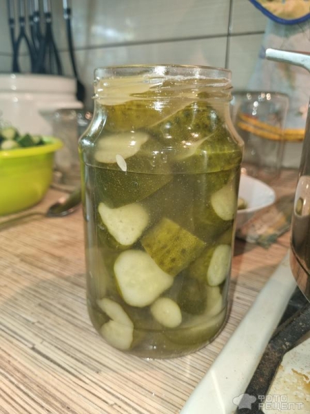 Рецепт: Огурцы по-фински - На зиму, быстро и вкусно Рецепт: Огурцы по-фински - На зиму, быстро и вкусно