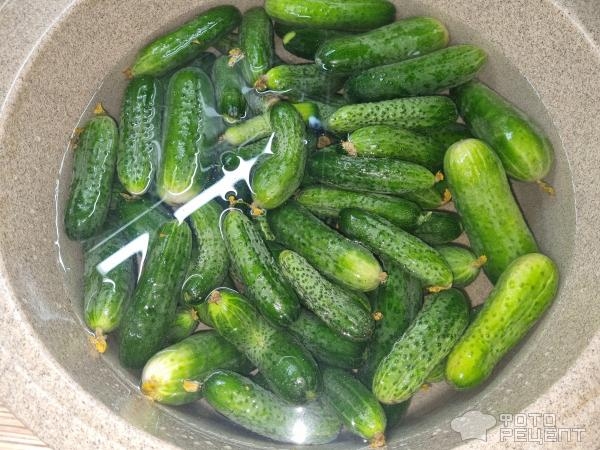 Рецепт: Огурцы по-фински - На зиму, быстро и вкусно Рецепт: Огурцы по-фински - На зиму, быстро и вкусно