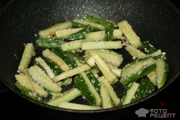 Рецепт: Огурцы жареные - Три варианта приготовления