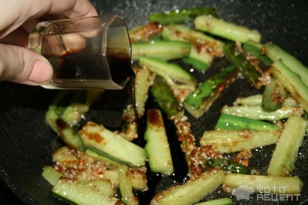 Рецепт: Огурцы жареные - Три варианта приготовления