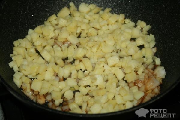 Рецепт: Омлет с картошкой - Почти испанская паэлья Рецепт: Омлет с картошкой - Почти испанская паэлья