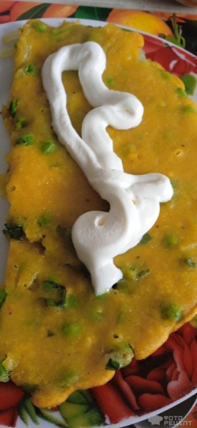 Рецепт: Омлет веганский или фритатта с овощами - Из гороховой муки, постное блюдо Рецепт: Омлет веганский или фритатта с овощами - Из гороховой муки, постное блюдо