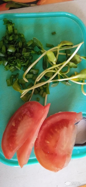 Рецепт: Омлет веганский или фритатта с овощами - Из гороховой муки, постное блюдо Рецепт: Омлет веганский или фритатта с овощами - Из гороховой муки, постное блюдо