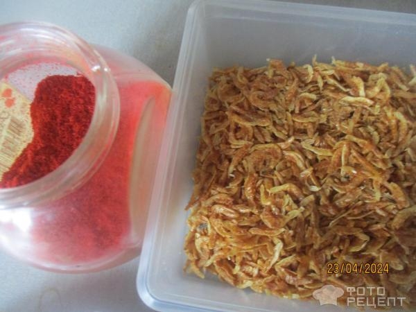 Рецепт: Острое креветочное масло - супер острое