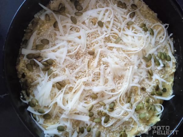 Рецепт: Открытый кабачковый пирог - С овсяными хлопьями и сыром. Быстро и вкусно! Рецепт: Открытый кабачковый пирог - С овсяными хлопьями и сыром. Быстро и вкусно!