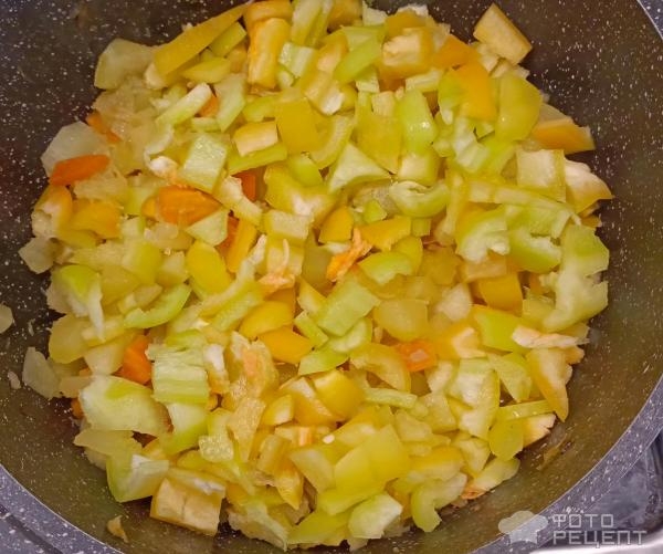 Рецепт: Овощное рагу из кабачка - с болгарским перцем