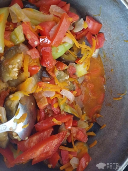 Рецепт: Овощное рагу с баклажанами, сладким перцем и помидорами - Готовлю с любовью. Рецепт: Овощное рагу с баклажанами, сладким перцем и помидорами - Готовлю с любовью.