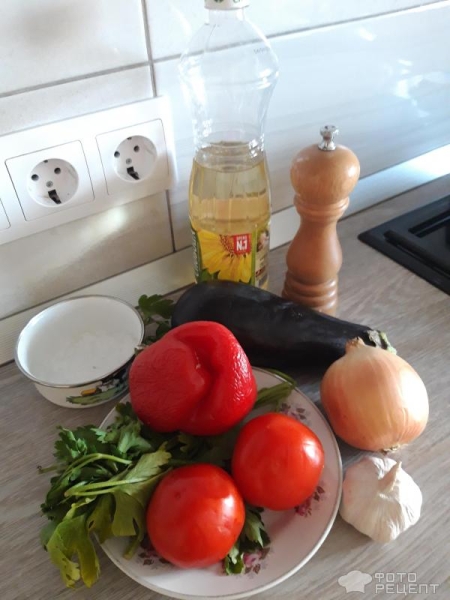 Рецепт: Овощное рагу с баклажанами, сладким перцем и помидорами - Вкусно и питательно!