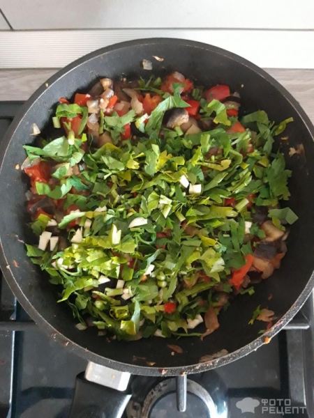 Рецепт: Овощное рагу с баклажанами, сладким перцем и помидорами - Вкусно и питательно!