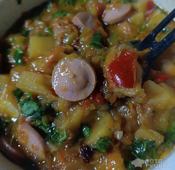 Рецепт: Овощное рагу - Сочный, яркий, вкусный Рецепт: Овощное рагу - Сочный, яркий, вкусный